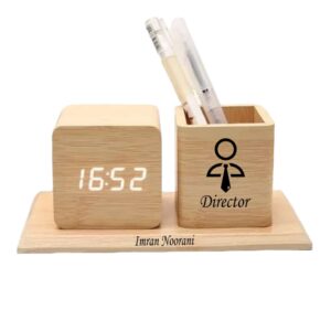 Executive Wooden Desk Organizer