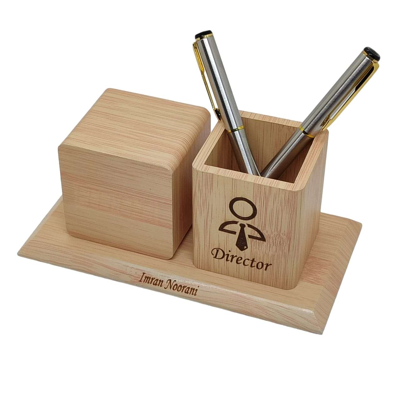 Executive Wooden Desk Organizer