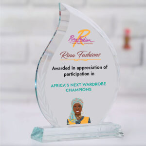 Radiant Flame Glass Recognition Plaque