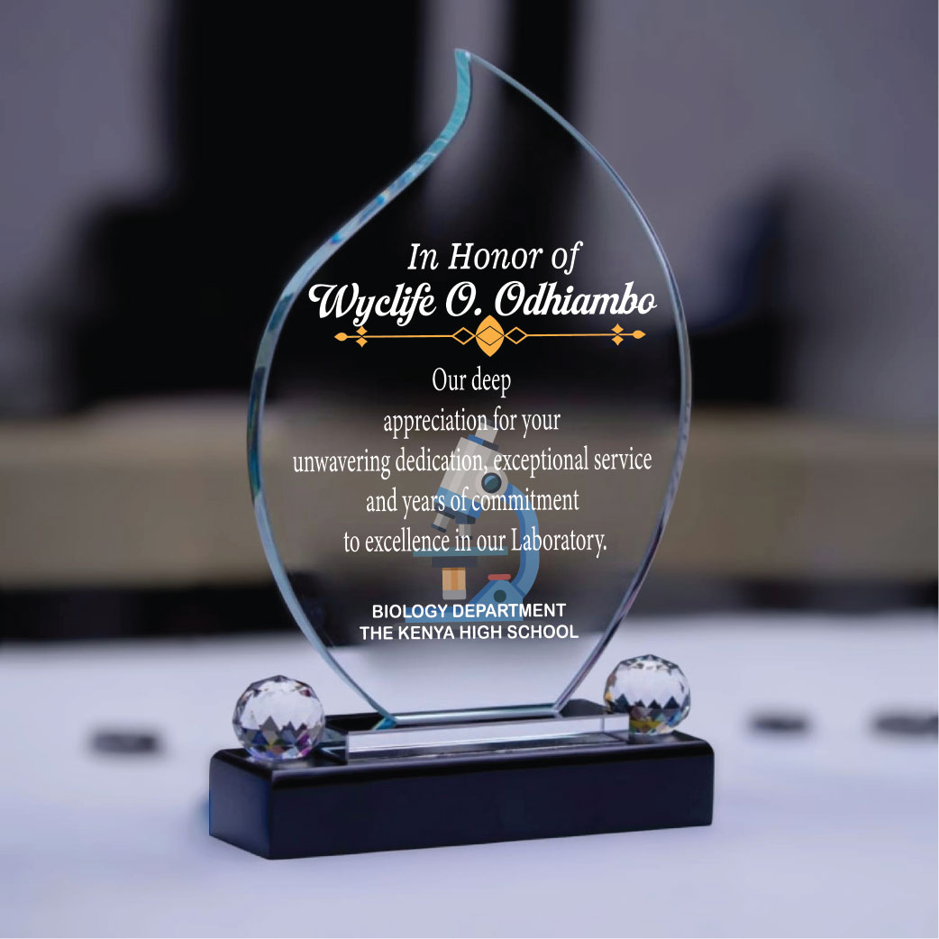 Crystal Appreciation Trophy