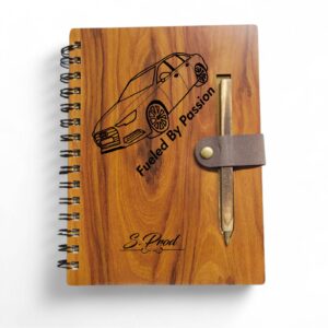 Signature Wood-Cover Notebook