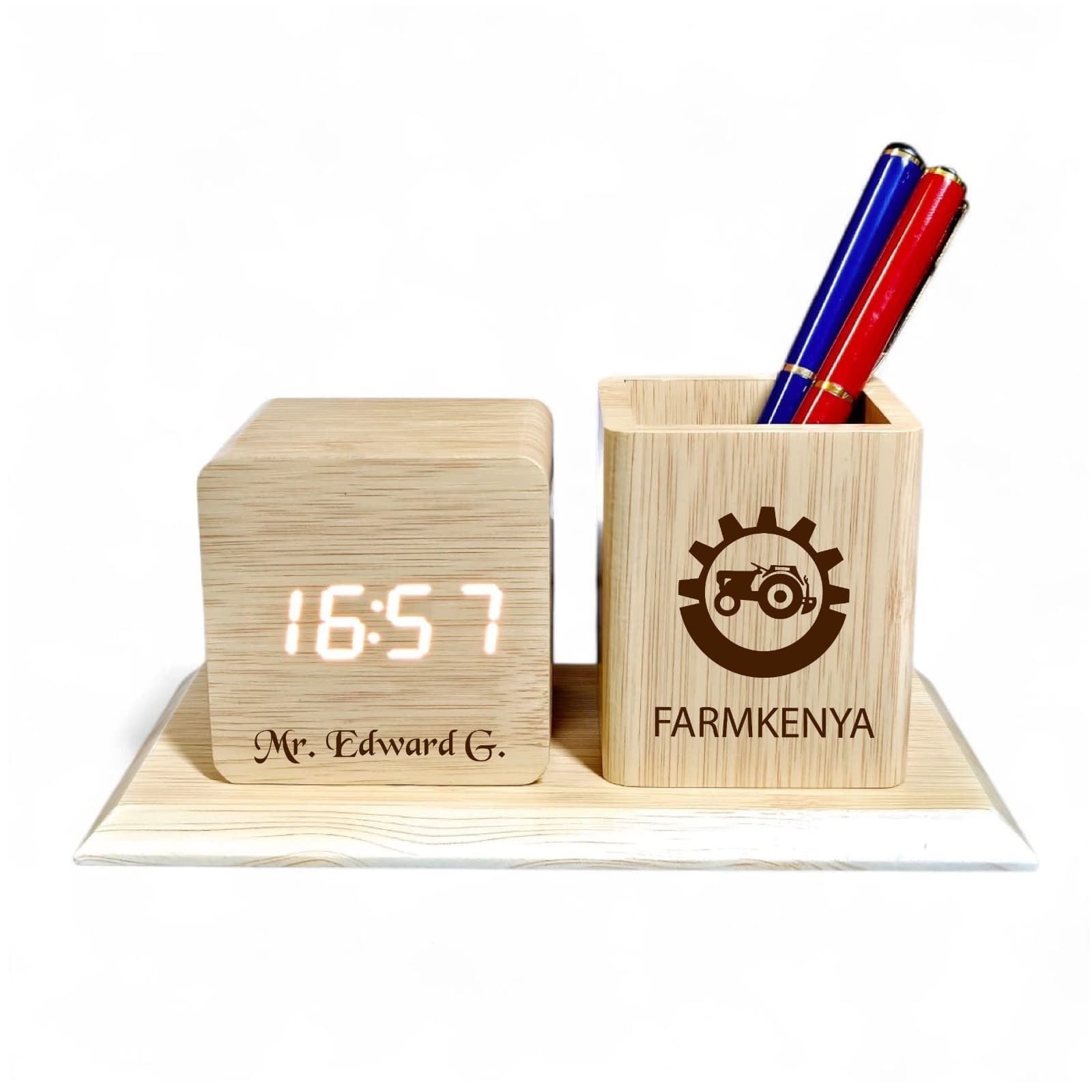 LED Wooden Desk Organizer Kenya