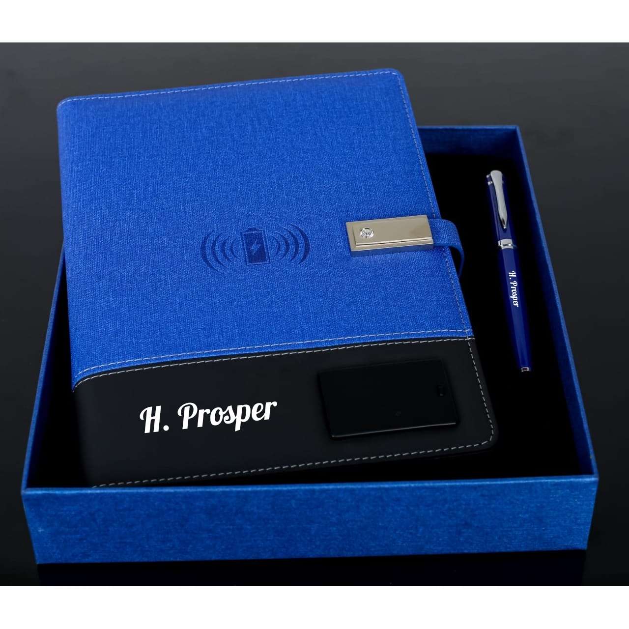 Blue Smart Tech Notebook Portfolio