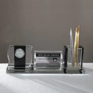 Crystal Vision Executive Desk Set