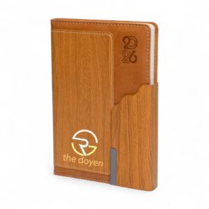 Executive Wooden Diary 2026
