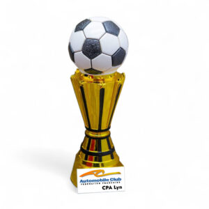 Golden Champion Soccer Ball Trophy