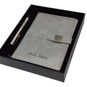 Grey Executive Personalized A5 Notebook