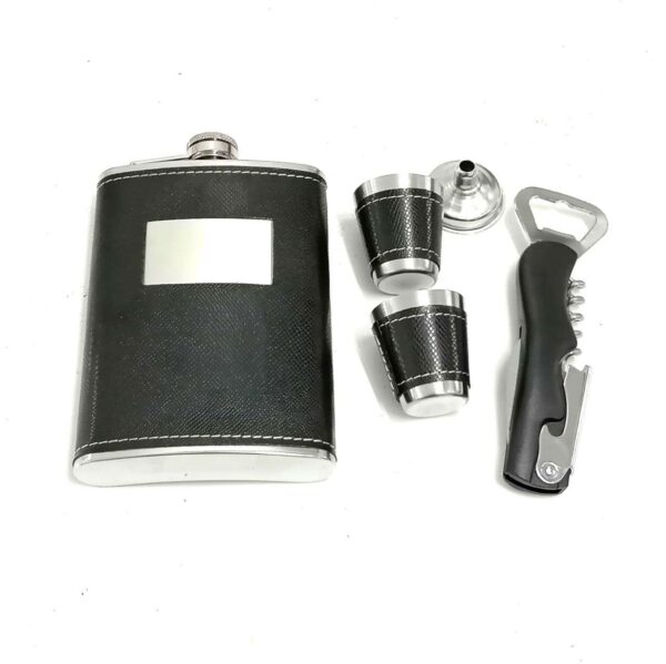 Personalized  Engraved Hip Flask Gift Set - Image 3