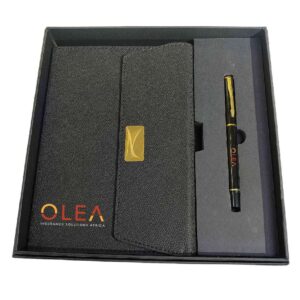 Elegant Black Notebook Gift Set
