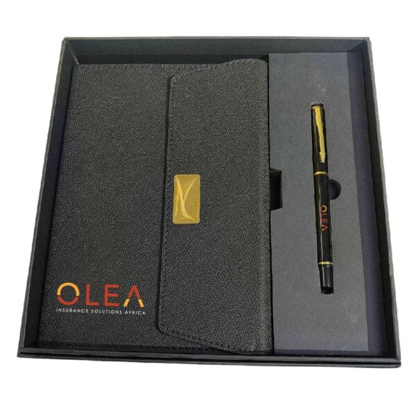 Elegant Black Notebook Gift Set