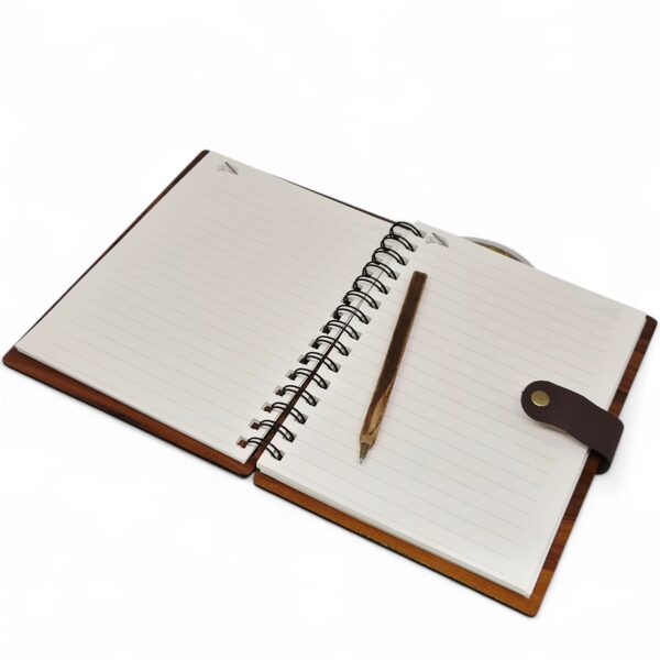 Branded A5 Wooden Cover Notebook Kenya