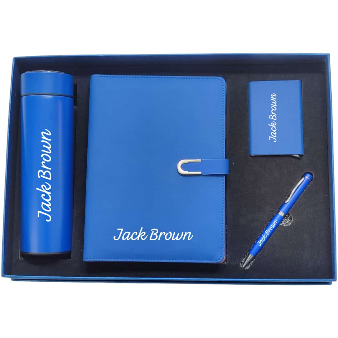 Branded Blue Business Gift Set