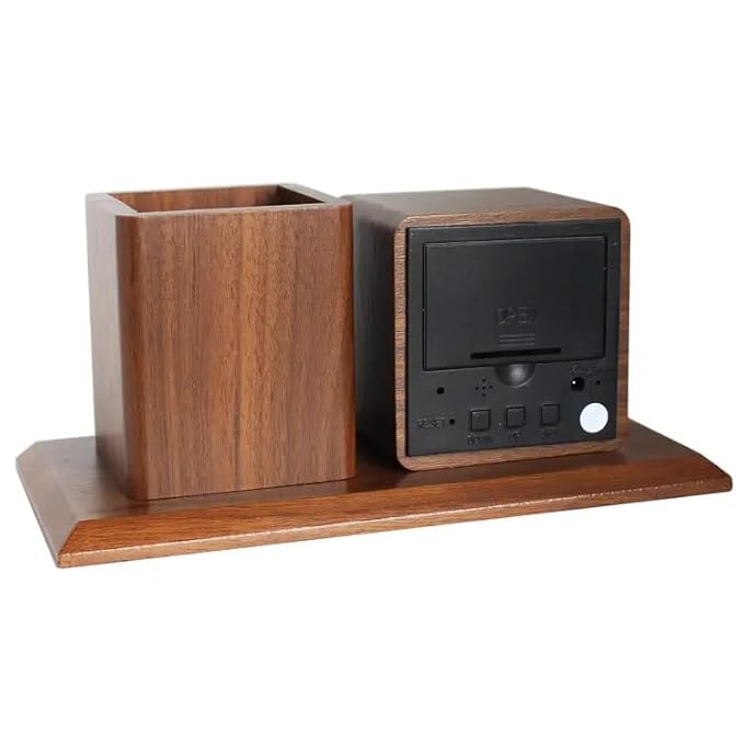 Executive Cream Brown Desk Organizer Upperhill