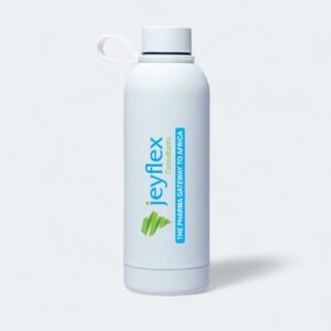 Elegant White Soft-Touch Flask