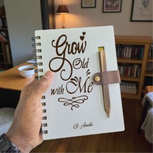 Wooden Spiral Notebook & Pen Set