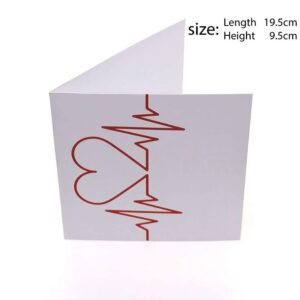 Heart Beat Valentine Day Greeting Card