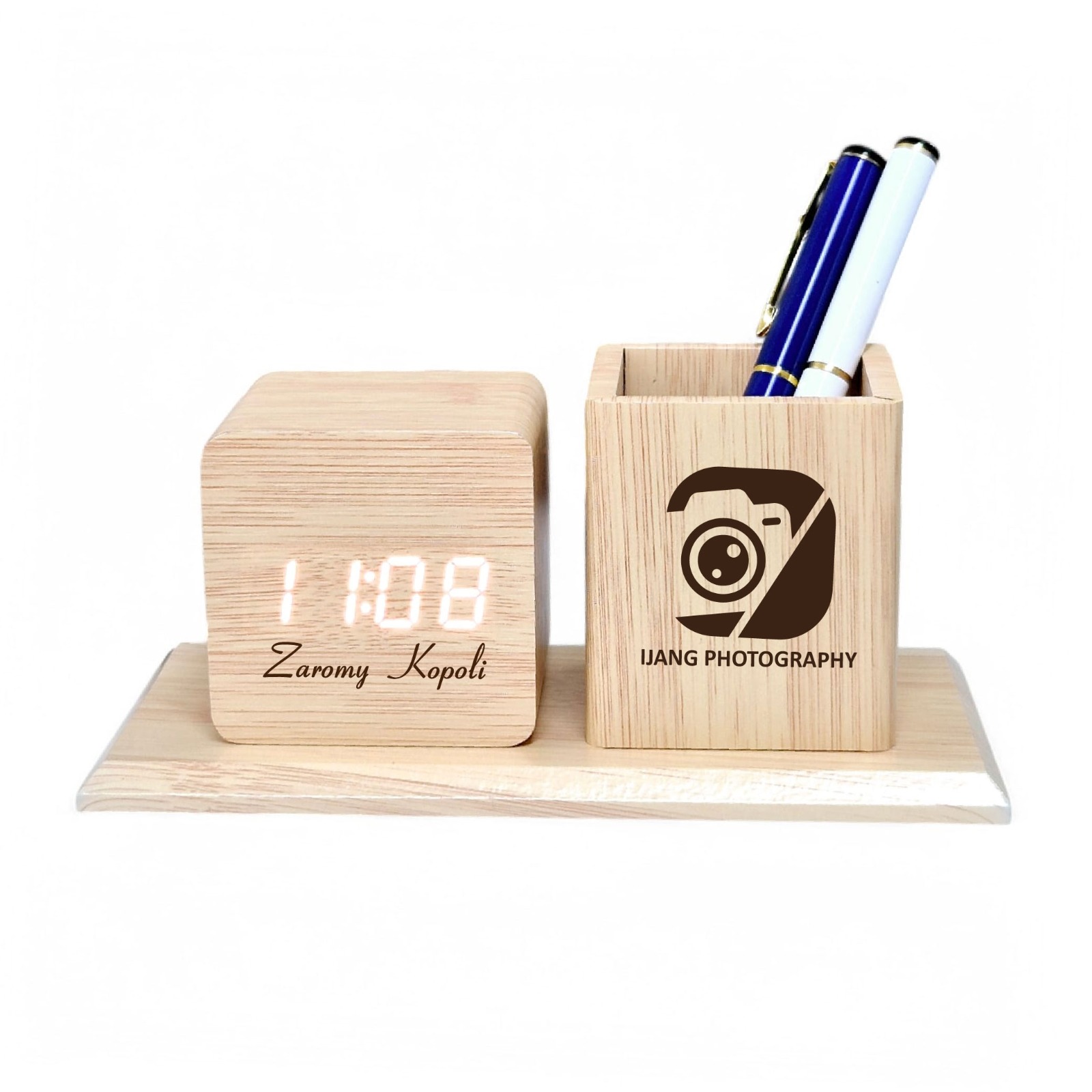 Executive Wooden Pen Organizer